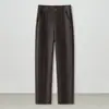 Pantalones harén para mujer, pantalones cálidos de lana para otoño e invierno, nuevo estilo 2026, engrosados, de cintura alta, adelgazantes, hasta el tobillo, pantalones de papá