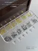 Set de Caja Transfronterizo de 12 Decoraciones para Uñas de Aleación, Decoraciones para Uñas Huecas Cruzadas Doradas y Plateadas Tridimensionales Estilo Francés al por Mayor
