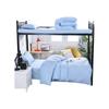 Juego de Sábanas Ajustables de Algodón Puro de Tres Piezas para Dormitorio Estudiantil en Camas Litera, Juego de Ropa de Cama de Seis Piezas de Color Sólido para Camas Individuales, Modelo Especial de Sábana Ajustable