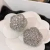 Estilo Europeu Nova Entrada Luxo Flor Microincrustada Zircônia Flor Pingente Brincos Pétala Colar Corrente da Clavícula Brincos conjunto