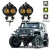 Focos para motocicleta de vehículos eléctricos generales transfronterizos Ultraman 2 luces blanco y amarillo dos colores faros LED externos luces de coche modificadas