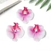 Tocado de Flor de Phalaenopsis de Goma Impresa en 3D Horquilla Hecha a Mano DIY Decoración de Mesa de Postres para Pastel Arreglo Floral Bonsái Cabeza