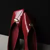 Versão em Pele de Ovelha de Sapatilhas de Ballet Retrô Francesas com Bico Quadrado e Fivela de Metal, Sapatos Baixos de Calçar para Mulheres, Confortáveis e Versáteis, Adequados para o Dia a Dia