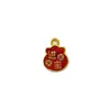Moeda de Cobre Antiga Cor Dourada Conservadora de Óleo Pingente Atrai-Fortuna Acessórios de Joias DIY Feitos à Mão Pulseira Colar Pingente Pequeno