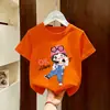 Ropa para niñas, camiseta de manga corta de verano, top de manga corta estilo verano, nuevo modelo 2026, algodón puro, para niños mayores
