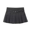 Novedad Primavera y Verano Moda Callejera Europea y Americana Transfronteriza para Mujer Personalidad Cintura Baja Mini Cuadros Casual Pantalones de Falda Amplia Plisada