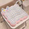 Cojín de Hielo de Gato Lindo Cojín para Silla de Oficina Cojín de Asiento para Taburete de Estudiante para Estar Sentado Mucho Tiempo en Verano Cojín de Asiento para Coche