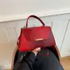 Bolso de mano pequeño cuadrado de color degradado para mujer, bolso de hombro versátil vintage con patrón de cocodrilo de alta gama, bolso cruzado simple y elegante