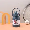 Copo Térmico de Aço Inoxidável 304 com Canudo, Chaleira Portátil para Montanhismo e Viagem, Garrafa de Água para Esportes ao Ar Livre, Capacidade Extra Grande