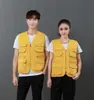 Chaleco de servicio de limpieza para el hogar, logo de ropa, limpieza y mantenimiento de electrodomésticos, overol multibolsillos para las cuatro estaciones, chaleco de supermercado, impresión