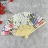 [Buena persona] verano estilo japonés retro Mujer abanico de seda de bambú chino estilo japonés abanico pequeño abanico plegable venta al por mayor