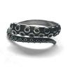Anillo de Pulpo Abierto Retro Europeo y Americano para Hombre Estilo ins Europeo y Americano Personalidad Punk Exagerado Tentáculos de Calamar Anillo