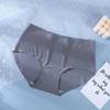 Explosiva Ropa Interior de una Pieza Sin Costuras de Seda de Hielo para Mujer de Cintura Media Talla Grande Color Sólido Delicada con la Piel Transpirable Sexy Calzoncillos para Mujer 810