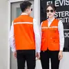 Chaleco de trabajo protección laboral actividad publicitaria obra de construcción empresa de decoración de construcción herramientas reflectantes, chaleco de uniforme
