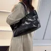 Bolsa de Mão Feminina Versão Coreana Transfronteiriça 2025 Nova Moda Retrô Bolsa de Axila Cor Sólida Simples Casual para o Dia a Dia Bolsa de Ombro