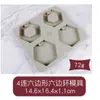 Molde de Silicona Hexagonal para Goteo de Gel de Piezas de Cera Molde de Aromaterapia Molde para Jabón Sabor Cera de Parafina Marca Molde de Goteo de Gel