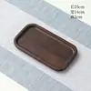 Estilo Ins Plato para Postre Café Té de la Tarde Bandeja de Bambú para Servir en Casa Hotel Plato de Bambú y Madera para Desayuno