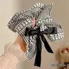 Pañuelo Cuadrado de Tela Estilo Coreano, Lazo para el Cabello de Encaje Hueco Estilo Mori Dulce, Accesorio para el Cabello de Alta Gama, Cola de Caballo Estilo Francés
