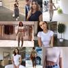 2024 Verão Novo All-match Slim-fit Emagrecimento Umbigo Camiseta de manga curta feminina europeia e americana Spice Girls Base White Top