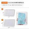 32 modelo molde arena movediza letras inglesas panda epoxi molde diy flor rectangular silicona caramelo