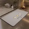 Felpudo de Diatomeas con Dibujos Transfronterizo, Antideslizante, Secado Rápido, Resistente a la Suciedad, Fácil Cuidado, Felpudo de Entrada de Baño Absorbente