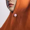 Hebilla para Bufanda de Seda de Venta Caliente Transfronteriza Pañuelo para la Cabeza de Mujer Joyería de Terciopelo Fija Hebilla Magnética Accesorios de Ropa Versátiles Retro Terciopelo Plateado