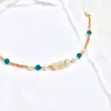 25 Nuevo Verano Flor de Pegamento Rosa Zircón Naranja Perla Gris Azul Pulsera Collar Hecho a Mano Chica Lujo Accesible