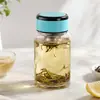 Copo de Vidro de Alto Valor, Portátil para Preparo de Chá, Resistente ao Calor, Copo para Viagem, Copo de Vidro Pessoal para Escritório/Exterior, Copo Portátil