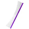 HATELI Peine Curvo de Mango Plano de 16 cm para Mascotas, Gatos y Perros, Peine de Peluquería para Eliminar Pelo, Fabricante