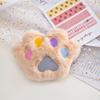 Broche de peluche con forma de garra de gato, relleno de algodón, colorido, accesorio de ropa, muñeca de tela bordada, material para horquillas DIY, venta al por mayor
