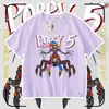 Camiseta de Manga Corta Nueva de Verano Prototipo de Poppy Playtime, Top Versátil para Niños y Niñas, de Moda