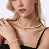 Colar de pérolas margarida da Amazon, colar em camadas para o temperamento feminino, corrente para clavícula, acessórios da moda, frescos e doces