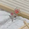 Broche de accesorios de traje de alta gama, hebilla de toalla de seda para niña, ramillete de aleación, broche de tulipán con diamantes de imitación a juego.