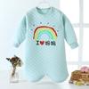 Camisón de bebé, pijama de bebé a prueba de patadas, primavera y otoño, cálido, de una pieza, para niños, de manga larga, para niñas, de algodón puro.
