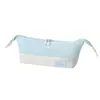 Nuevo estuche con forma de barco, versión coreana, impermeable, gran capacidad, bolsa de almacenamiento de papelería para estudiantes, plegable, caja de papelería multifuncional