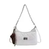 2026 Nueva Bolsa de Hombro con Cadena de Rejilla de Diamantes para Mujer Bolso de Hombro Retro Pequeño Estilo Chanel Piel Suave Versátil para Viajes Diarios Bolso Cruzado
