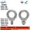 Tornillos de ojo Tbf01-M8 Tbf02-M10 Tbf03-M6 M12
