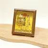 Decoraciones Doradas para Recibidor y Sala de Estar que Atraen la Fortuna, Soporte de Exhibición para Marco de Fotos de Escritorio, Caja de Regalo para Inauguración de Negocio, Artículo de Regalo