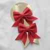 Laço de Natal com Glitter Árvore de Natal Hotel Shopping Ouro Rosa Rosa Prata Vermelho Decorações de Natal