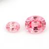 Zafiro Rosa Gema Rosa Cultivada Forma de Huevo Rosa Claro Ovalada Gema Cultivada Artificial Joyería Incrustada Padparadscha