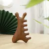 Peine Masajeador Multifuncional de Sándalo para Terapia del Cuero Cabelludo y Gua Sha, Peine Pequeño Portátil de Madera para el Cuero Cabelludo, Cuatro en Uno para Uso Doméstico