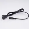 Cable de alimentación CC de dos clavijas estándar americano al por mayor cable de carga de dos orificios figura de ocho adaptador de 1.15 m cable de alimentación universal