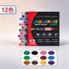 Conjunto de Canetas Marcadoras Acrílicas Líquidas Atacado Direto Transfronteiriço com 120 Cores 168 Cores com Caixas Vermelhas e Pretas, Canetas de Aquarela com Ponta Macia, Conjunto de Canetas para Graffiti