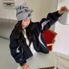 Chaqueta cortavientos con capucha de estilo coreano para niña, bloques de color, abrigo infantil de moda nuevo para otoño 2026