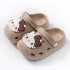 Zuecos infantiles de EVA para verano, sandalias antideslizantes de interior con estampado de leopardo y Gato KT para niños mayores y pequeños