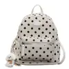 Mochila de Lunares para Mujer 2026 Nueva Linda Estilo Coreano Mochila Pequeña Versátil Bolso para Viajes Diarios y Escuela Ligero de Moda Bolso Cruzado