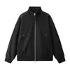Chaqueta de moda a rayas deportivas, cómoda y amigable con la piel, con cuello alto, nuevo modelo de primavera y otoño con bolsillos con cremallera, abrigo cortavientos para hombres y mujeres