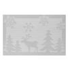 Manteles Individuales Decorativos con Ambiente Navideño Transfronterizo, Manteles de Mesa Festivos para Restaurante, Manteles Individuales Estilo Occidental Rojos Aislantes del Calor, Disponibles para Dropshipping, Diseño de Dibujos Animados