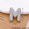 Colgante Letra Accesorios para Joyería DIY Venta Caliente Transfronteriza Cobre Incrustaciones de Circonita de Micro-Incrustación Accesorios de Moda de Gama Alta No Desvanecibles para Mujeres