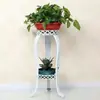 Soporte de flores de hierro forjado, estilo europeo, de pie, estante para macetas de interior de varios niveles para sala de estar y balcón, adecuado para plantas en maceta como plantas araña y plantas en maceta.